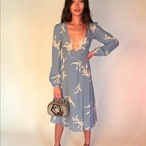 Blue réalisation par midi dress!